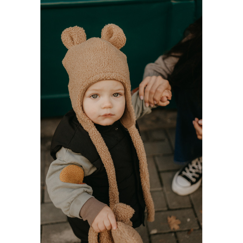 T-TOMI Cap TEDDY Brown (9-12 měsíců)