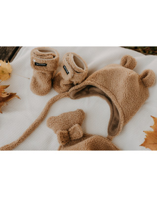 T-TOMI Cap TEDDY Brown (9-12 měsíců)