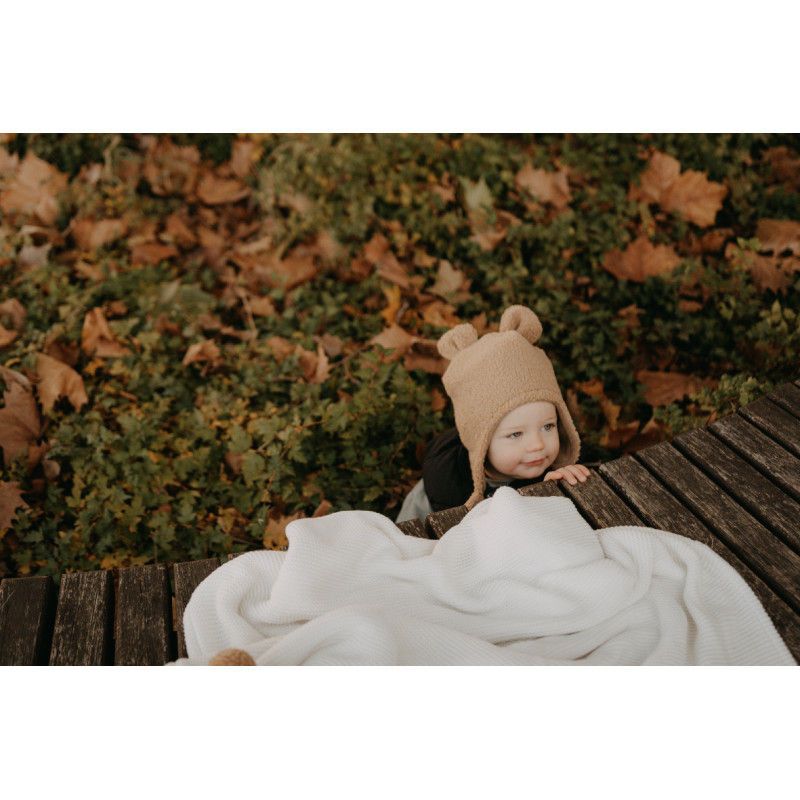 T-TOMI Cap TEDDY Brown (3-6 měsíců)