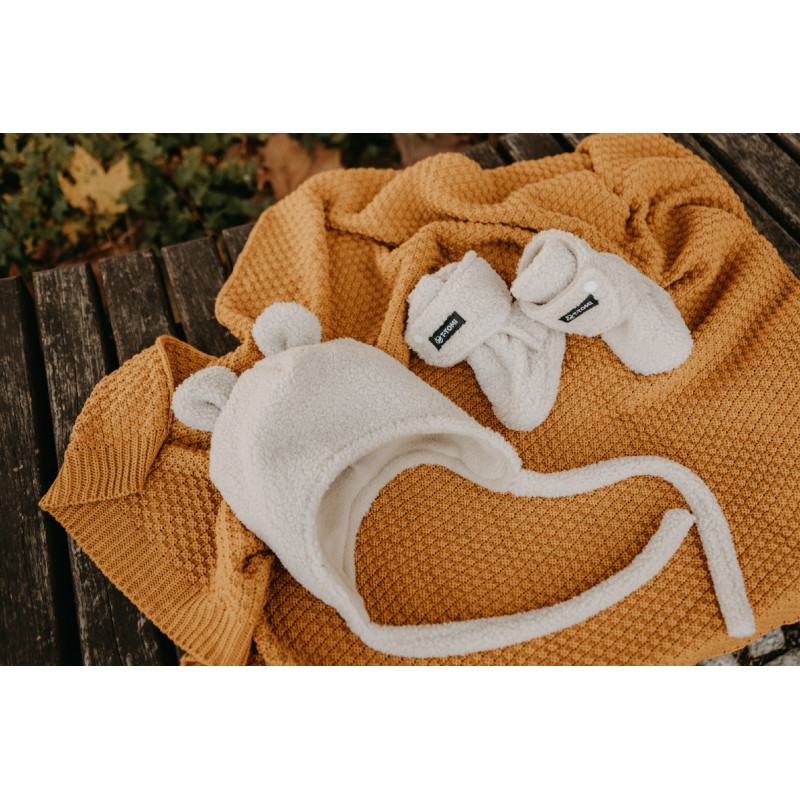 T-TOMI Cap TEDDY Cream (0-3 měsíce)