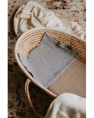 T-TOMI BIO Mušelínová plena pod hlavičku Grey