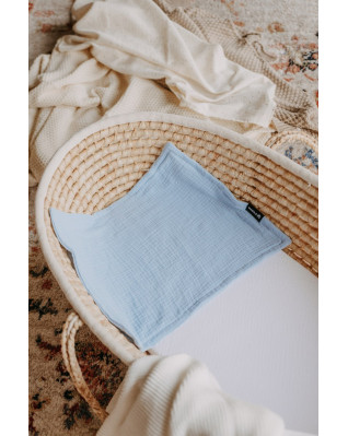 T-TOMI BIO Mušelínová plena pod hlavičku Blue