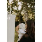 T-TOMI BIO Mušelínový klobouček Nature (6-12 měsíců)