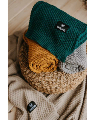 T-TOMI Pletená deka Curry