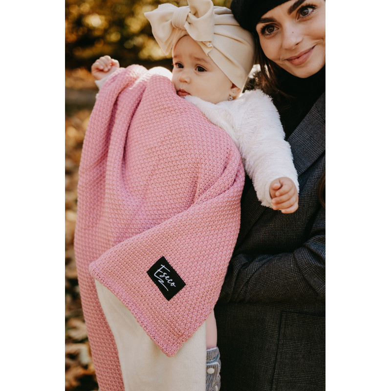 T-TOMI Pletená deka WARM Mustard waves