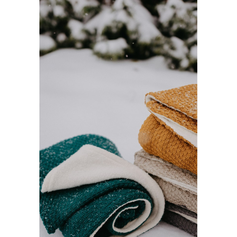 T-TOMI Pletená deka WARM Smaragd