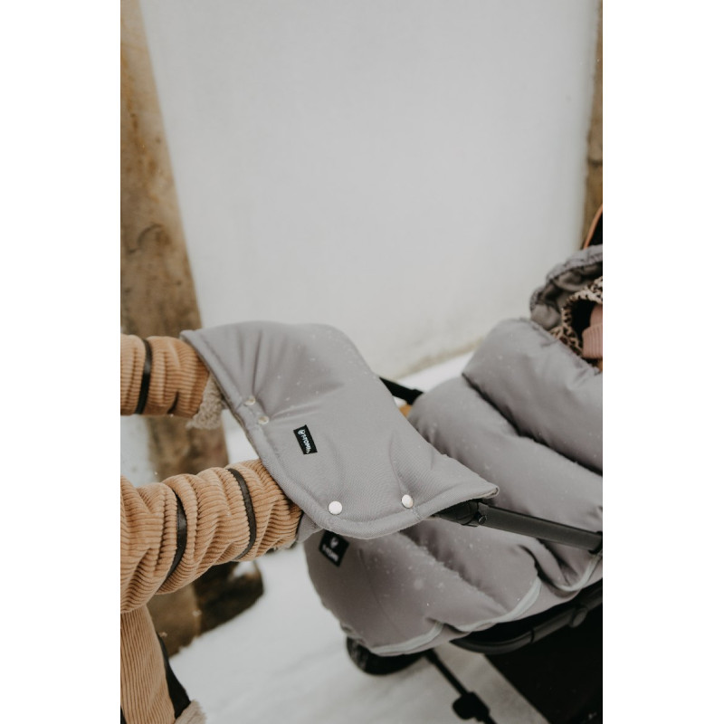 T-TOMI Rukávník Grey flowers