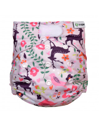 T-TOMI Kalhotková plena AIO - přebalovací set suchý zip Forest