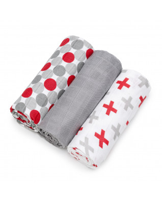 T-TOMI BIO Bambusové pleny Grey bubbles