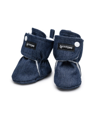 T-TOMI Capáčky Navy DENIM (9-12 měsíců) 
