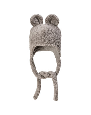 T-TOMI Cap TEDDY Grey (0-3 měsíce)