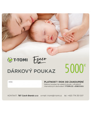 T-TOMI Dárkový poukaz 5000
