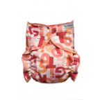 T-TOMI Kalhotková plena - přebalovací set patentky Pink Alphabet  