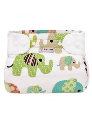 T-TOMI Ortopedické abdukční kalhotky - patentky Green elephants (3-6kg) 