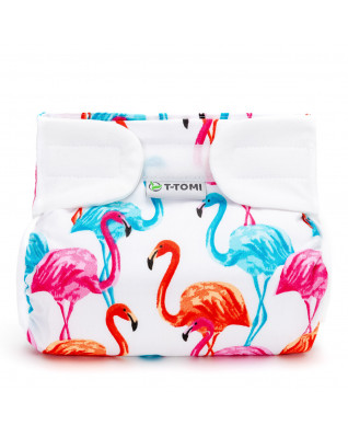 T-TOMI Ortopedické abdukční kalhotky - suchý zip Flamingo (3-6kg)