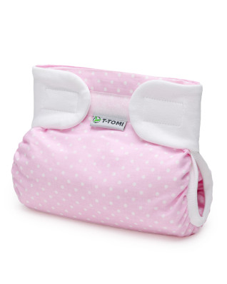 T-TOMI Ortopedické abdukční kalhotky PLUS - suchý zip Pink dots (5-9kg)