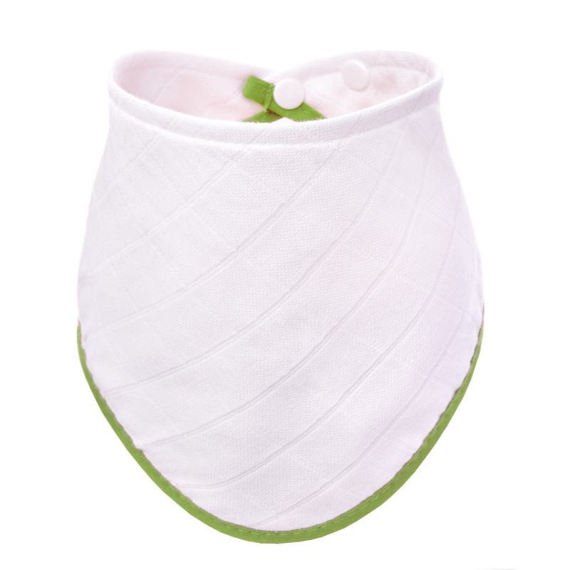 T-TOMI BIO Bambusový slintáček White with green edging